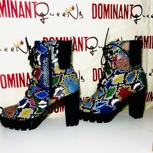 Snake print Boots